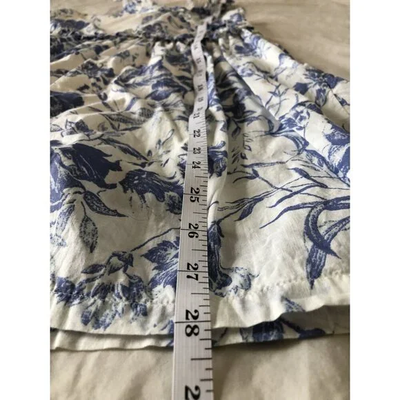 Gap Kids Blue Floral Sleeveless Ruffle Dress Girls M (8) Easter Sundress Cottage - Picture 9 of 9